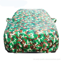 Camouflage 190t Portable Car Cover dengan Zipper
